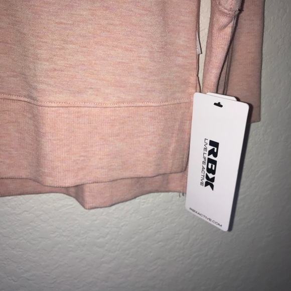 Reebok Pink Sweatshirt w/ Thumbholes Sz L BNWT - Picture 6 of 11